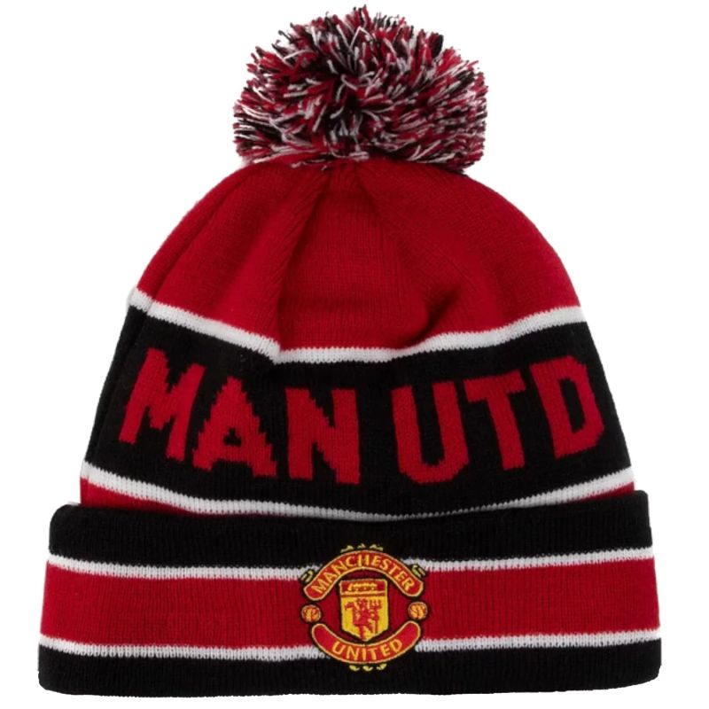 New Era Core Cuff Beanie Manchester United FC Hat 12122732 Red One Size
