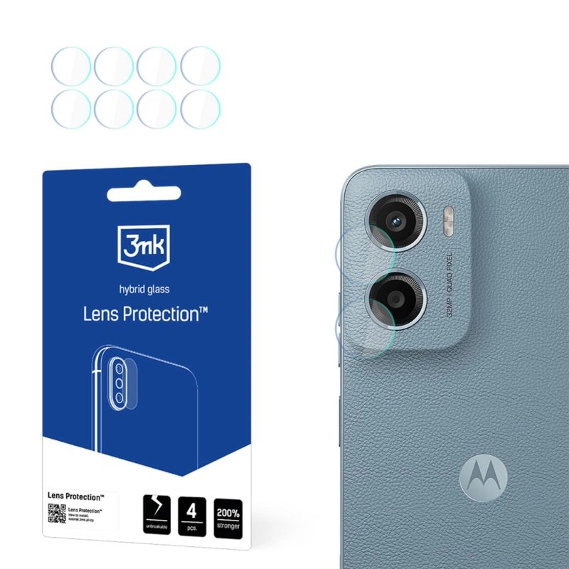 3mk Lens Protection Hybrid Camera Lens Glass for Motorola Moto E15