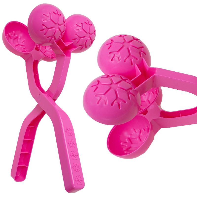 SNOWBALL SNOWBALL MAKER FOR MAKING SNOWBALLS, DOUBLE, PINK 1064550