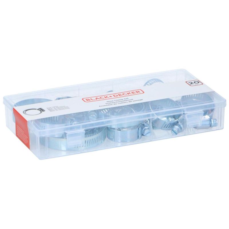 WORM DRIVE CLAMP CLAMP 20 PCS BLACK + DECKER
