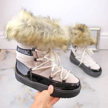 Vinceza Stivali Lace-up platform snow with fur Vinceza