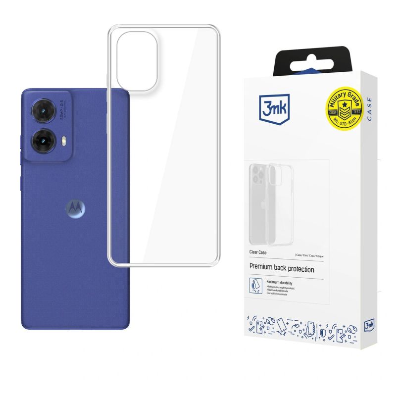 3mk Clear Case for Motorola Moto G85 - transparent