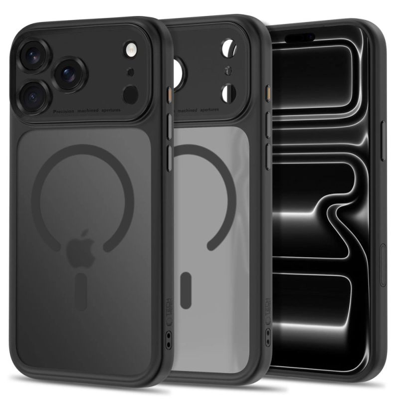 Tech-Protect MagPeak MagSafe CC Case for iPhone 18 Pro Max / 17 Pro Max - Matte Black