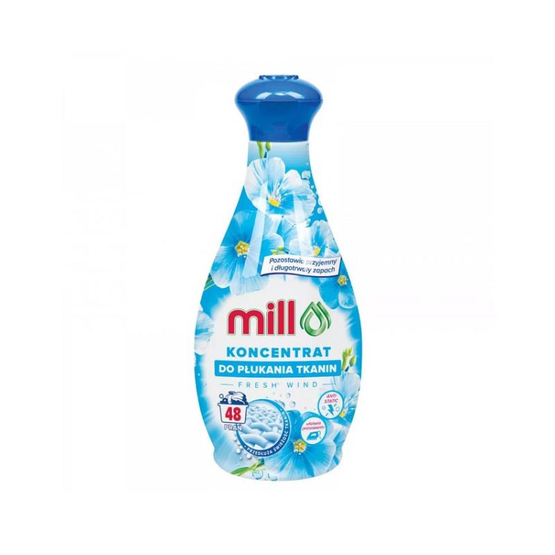 MILL FRESH WIND Fabric Softener Concentrate 1.3 L, 48 washes