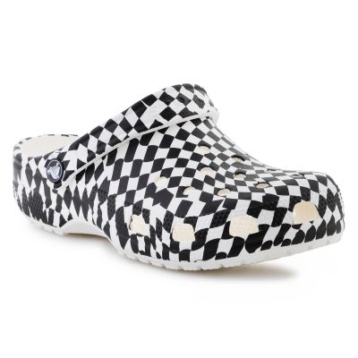 Crocs Infradito Classic warped checker clog