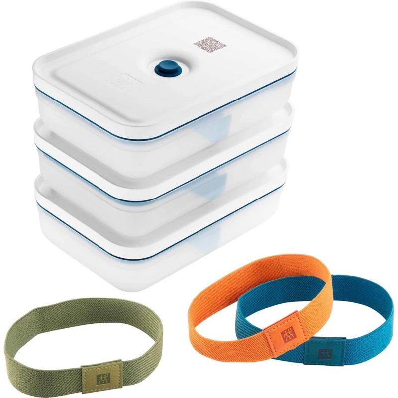 ZWILLING FRESH&SAVE Plastic Starter Set L, Marine Blue