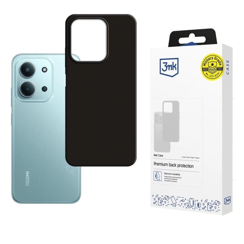 3mk Matt Case for Xiaomi Redmi 15C - black