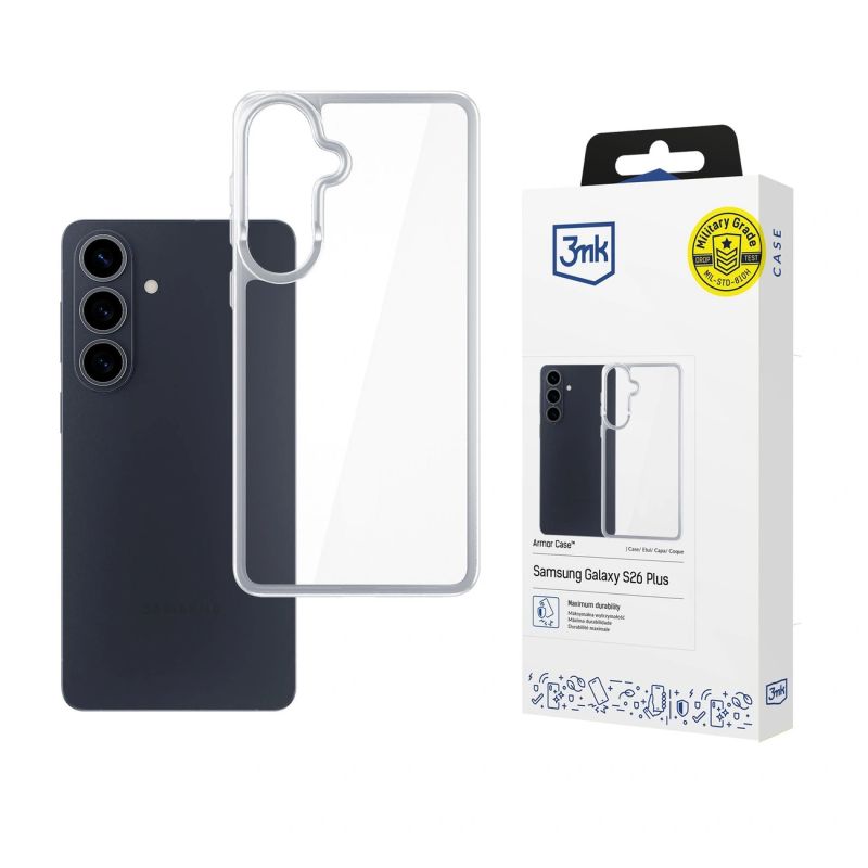3mk Armor Case for Samsung Galaxy S26 Pro - Transparent
