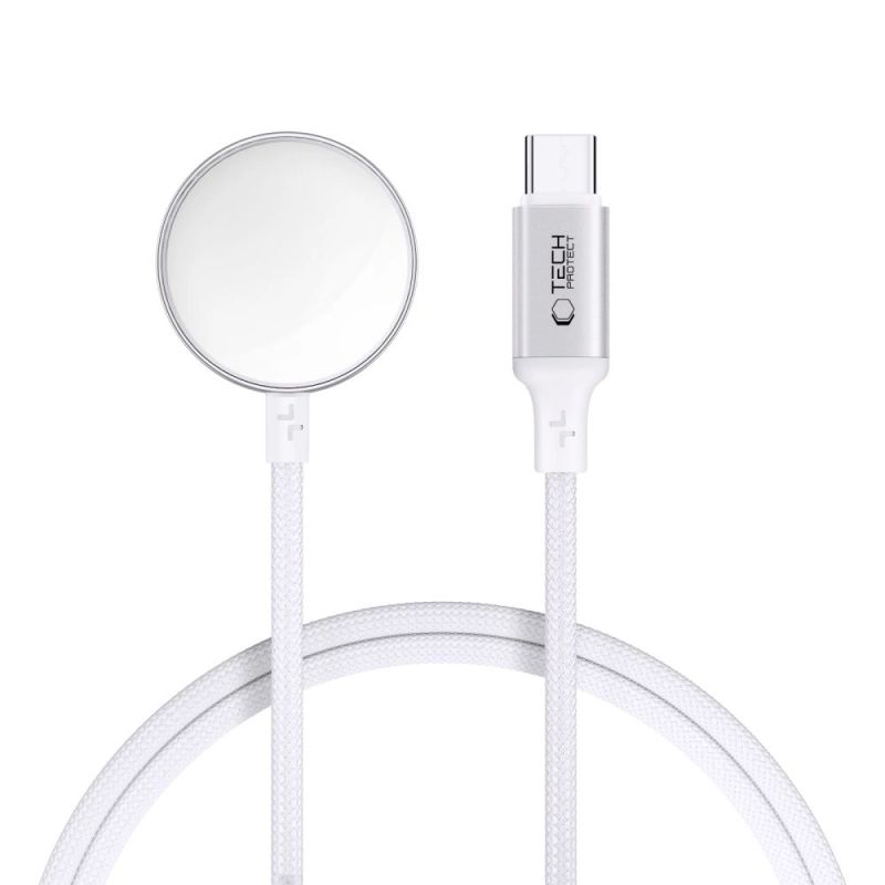 Tech-Protect UltraBoost USB-C Inductive Charger for Apple Watch 1m - White