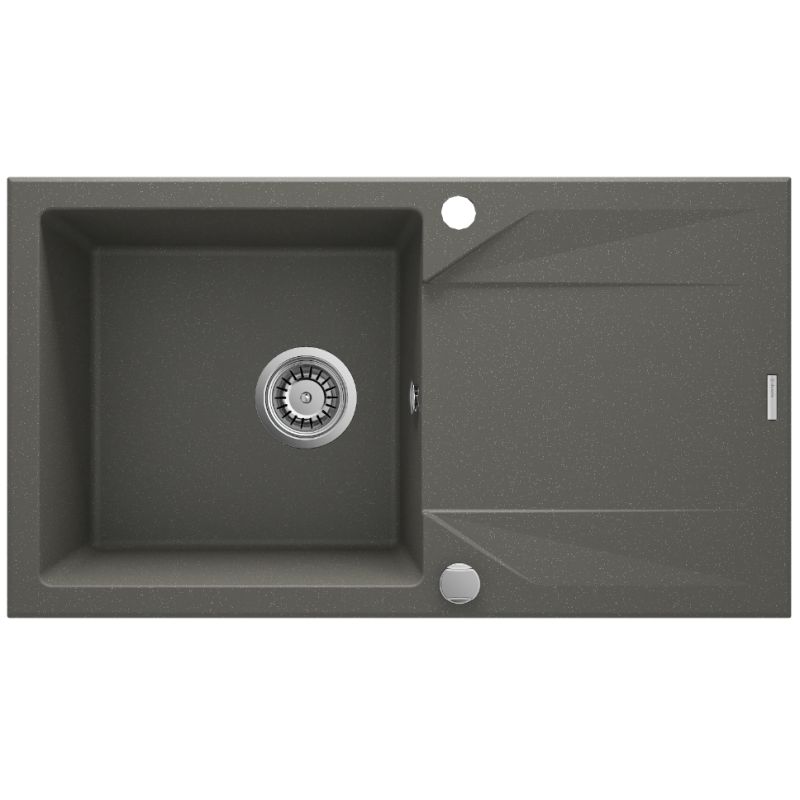 DEANTE EVORA 1-BOWL KITCHEN SINK WITH DRAINER 78X44 CM ANTHRACITE METALLIC ZQJ_T113