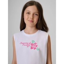 4f Maglietta sleeveless with print