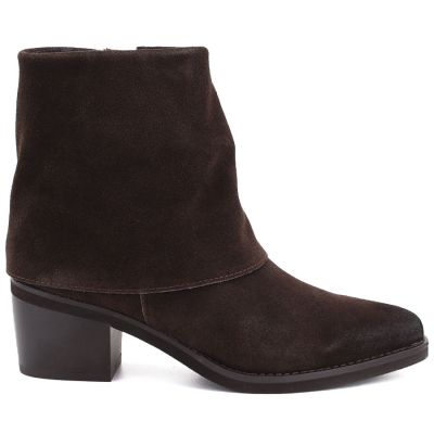 Potocki Stivali leather cowboy with rolled-up upper, chocolate Potocki
