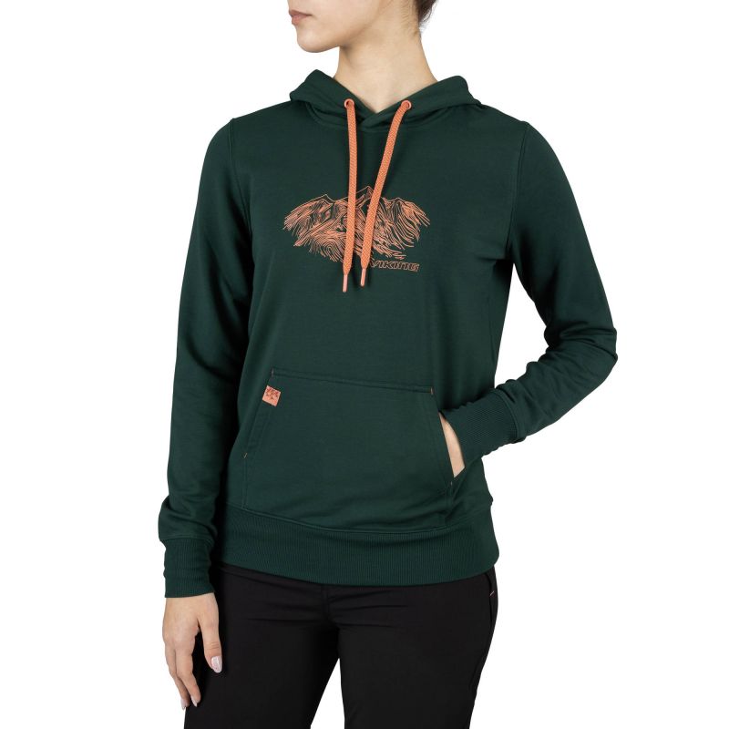 Women’s Bamboo Hoodie Viking Panaka Hoodie Bamboo Lady, green (730/25/8883/7300)