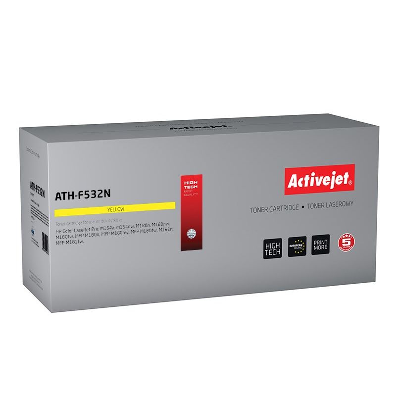 Activejet ATH-F532N Toner (replacement for HP 205A CF532A; Supreme; 900 pages; yellow)