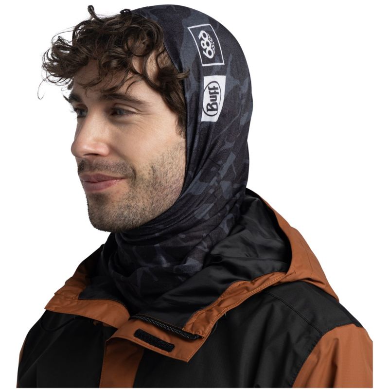BUFF THERMONET FRACTURED 686 BLACK Bandana – One Size