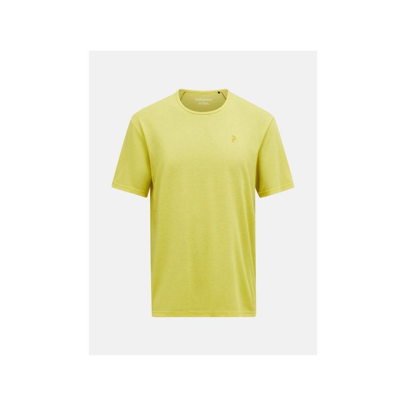 PEAK PERFORMANCE M Wool-Blend Shortsleeve T-shirt, yellow
