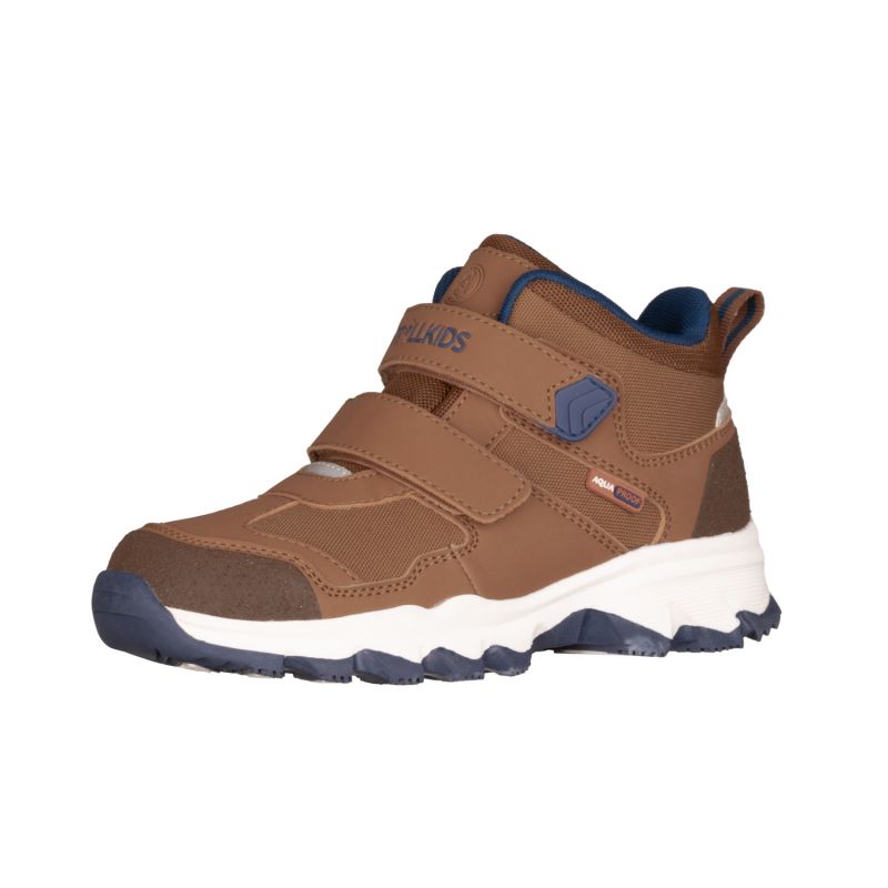 Trollkids Kids Kjerag Hiker Waterproof Brown Hiking Sneakers (577-823)