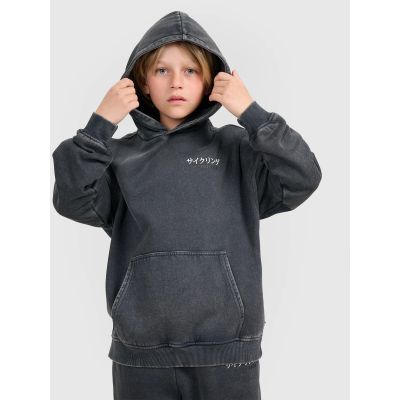 4f Felpa with hood, open,