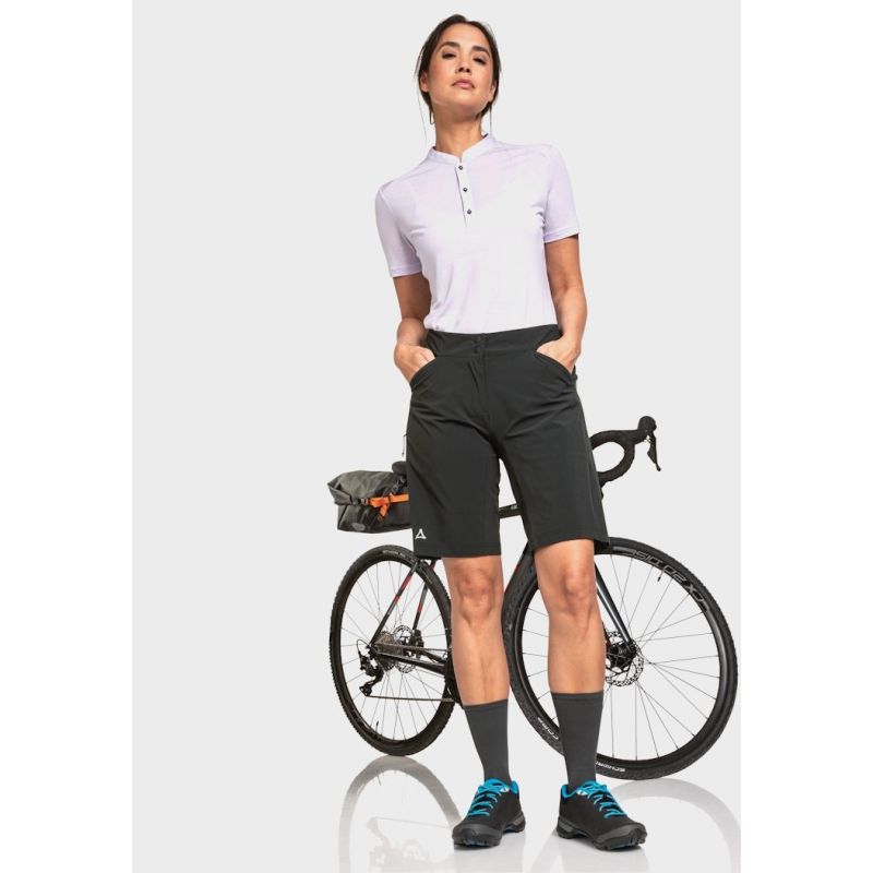 Women's cycling shorts Schoffel Shorts Danube – black, size: S