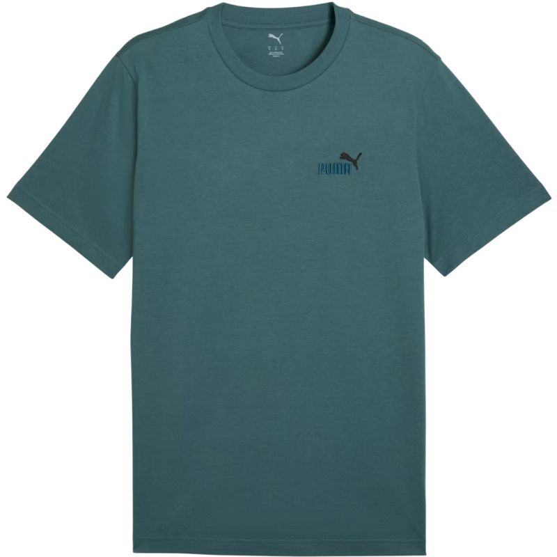 Puma Ess 2 Color Small No. 1 Logo Tee Green 684717 90