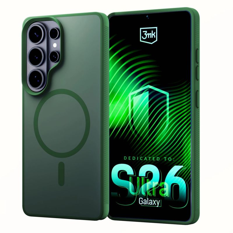 3mk Smoke MagCase for Samsung Galaxy S26 Ultra - green