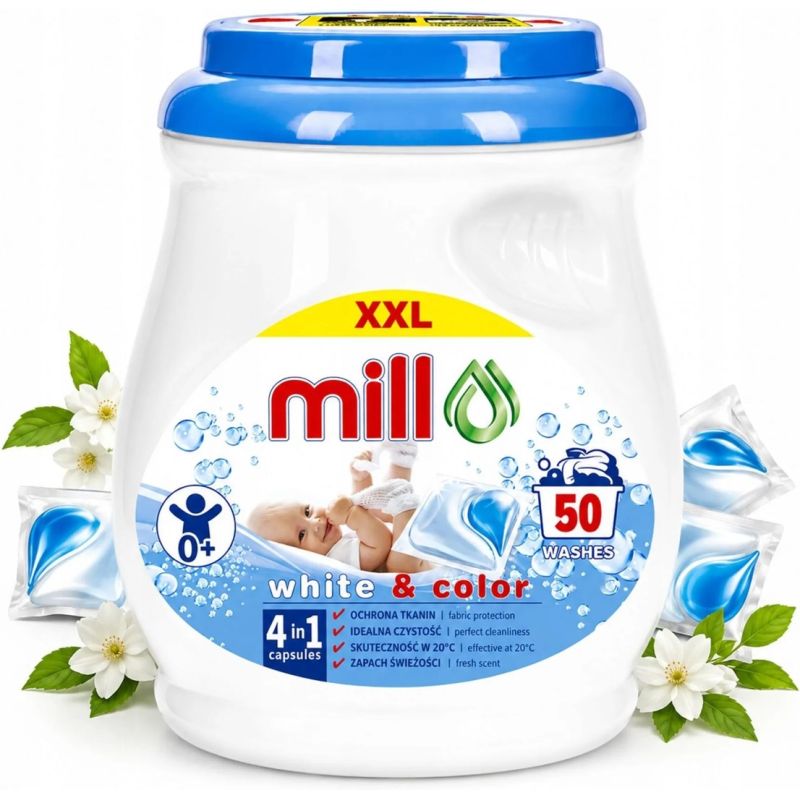 MILL PROFESSIONAL BABY DUO CAPS 50 Laundry Capsules