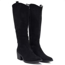 M. Daszyński Stivali suede cowboy with block heel M.Daszyński