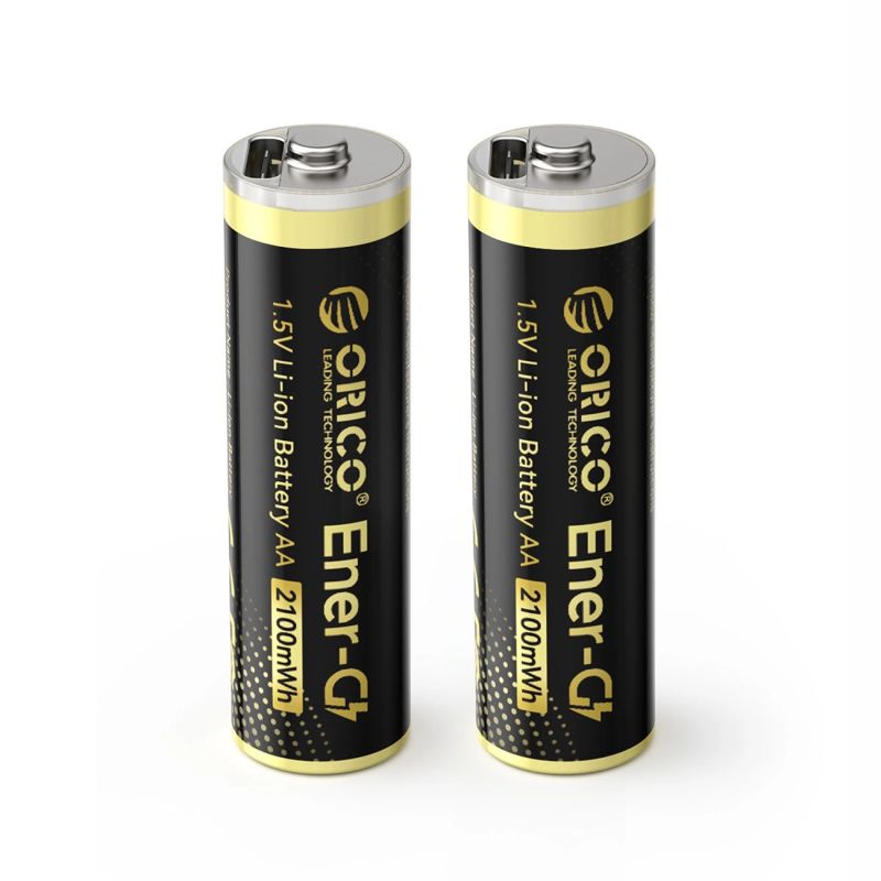 Orico Ener-G EG5C lithium battery 1.5V 2100mWh AA USB-C rechargeable battery 2 pcs.