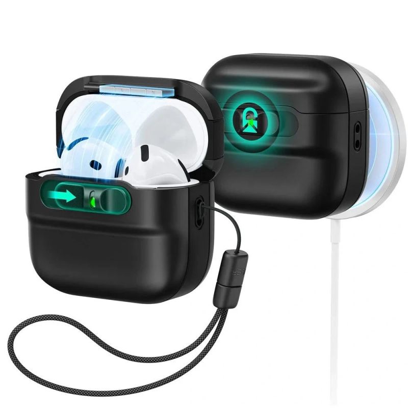 ESR Pulse Halolock Magsafe case for AirPods 4 - black