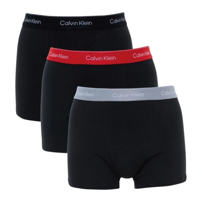Calvin Klein Men’s Relaxed Boxer Briefs, 3-Pack, Stylish Cotton, Black and Multicolour