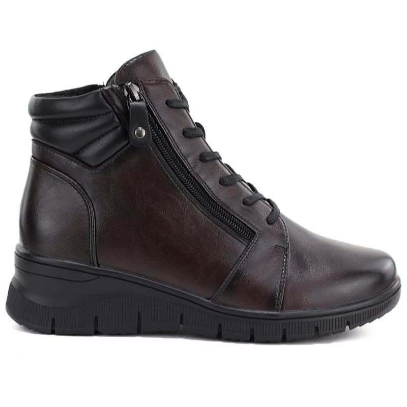 Vinceza Stivali leather wedge ankle Vinceza