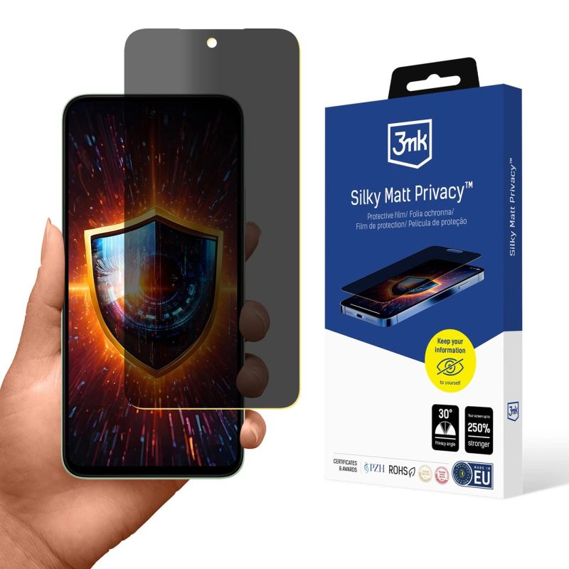 3mk Silky Matt Privacy Screen Protector for Xiaomi Redmi 15 4G / 5G