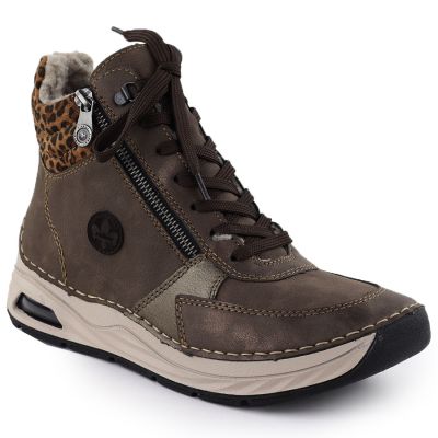 Rieker Stivali leopard print ankle Rieker