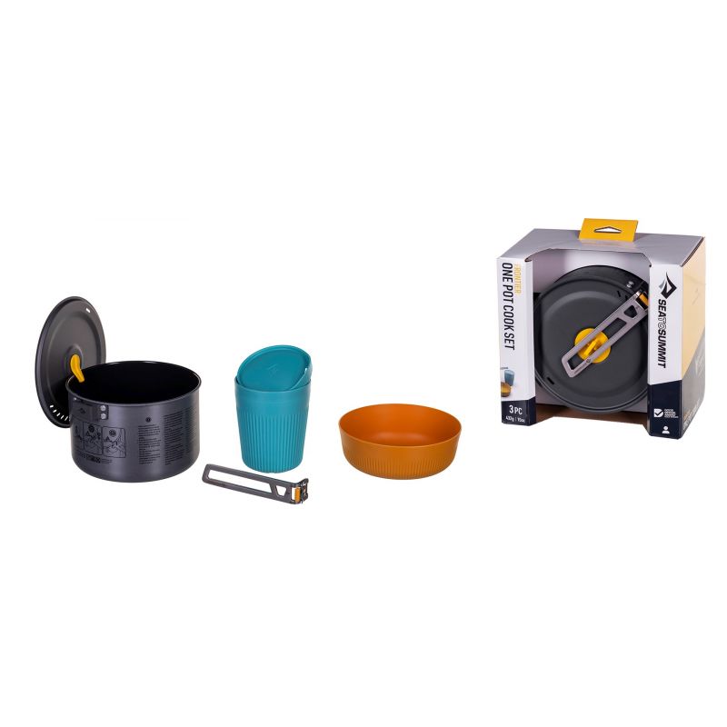 SEA TO SUMMIT Frontier UL 1P 3-Piece Cookware Set with 2L Pot, M Bowl and Ins Mug