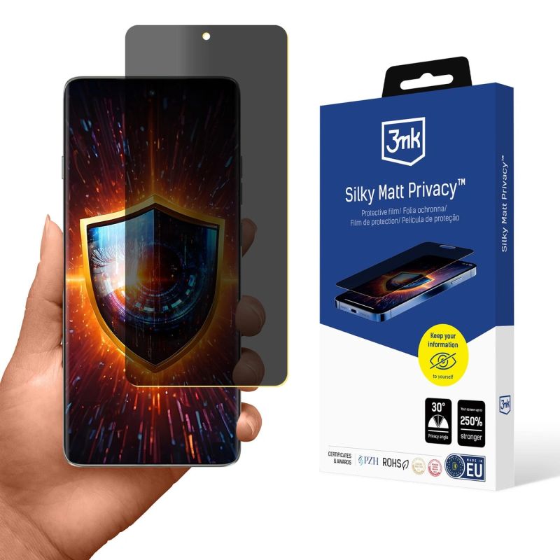 3mk Silky Matt Privacy Screen Protector for Motorola Edge 60 Pro