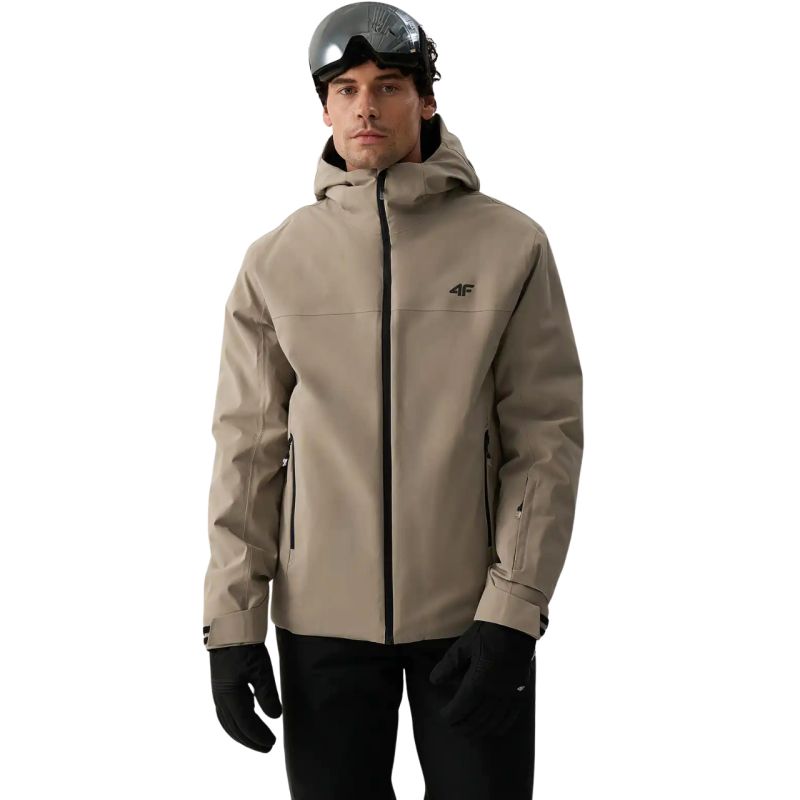 Men's Ski Jacket 4F M1202 Beige 4FWAW26TTJAM1202 83S