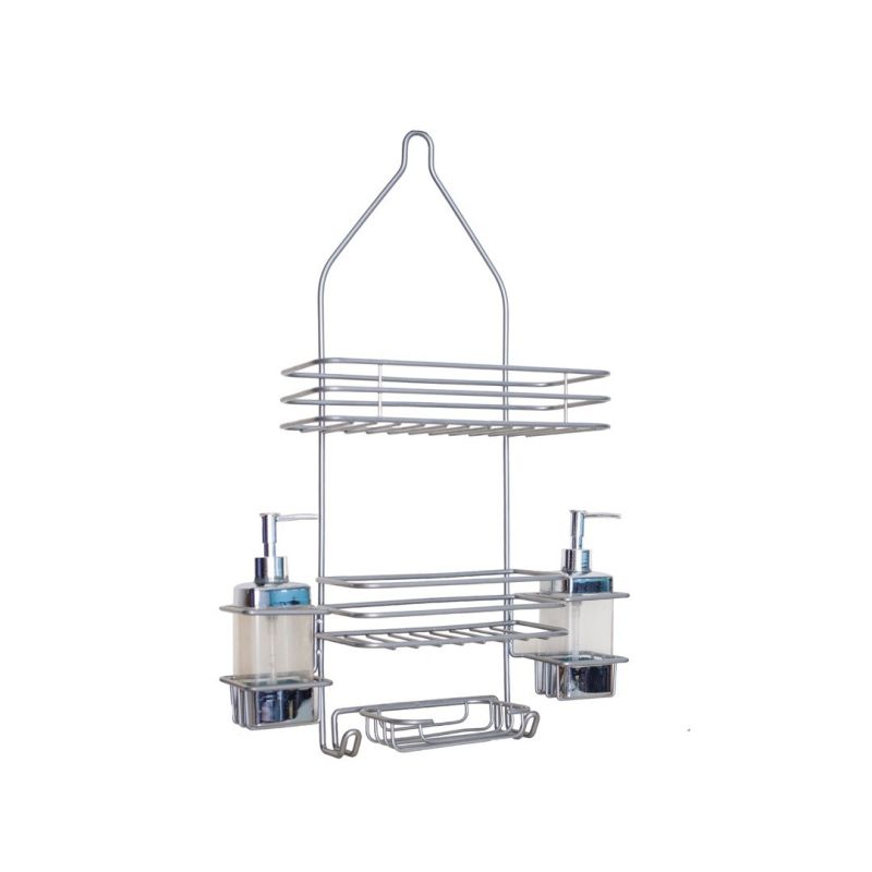 RAYEN Shower Shelf with Soap Dispensers