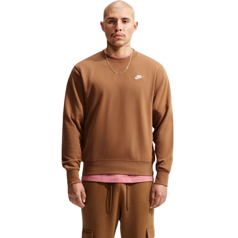 Nike Club FT Men's Sweatshirt Light Brown FN3888 270 XL