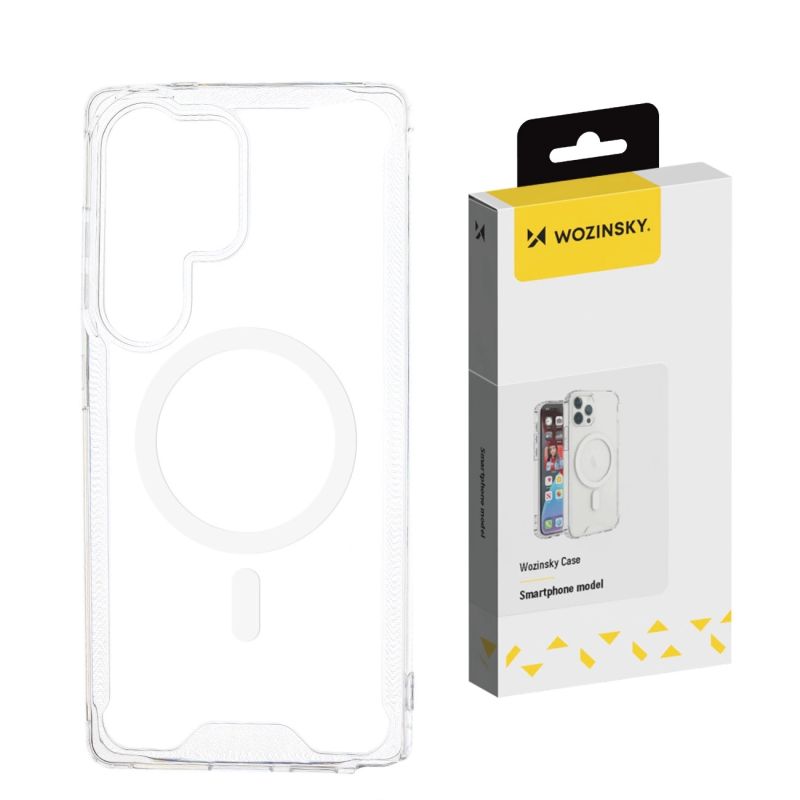 Wozinsky Clear Corner Case MagSafe for Samsung Galaxy S24 FE - Clear