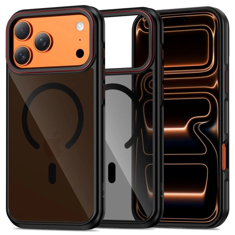 Tech-Protect MagHybrid MagSafe Case for iPhone 17 Pro - Black and Red