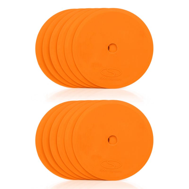Flat field markers - round 15 cm - 12x orange SMJ sport ZPO-O