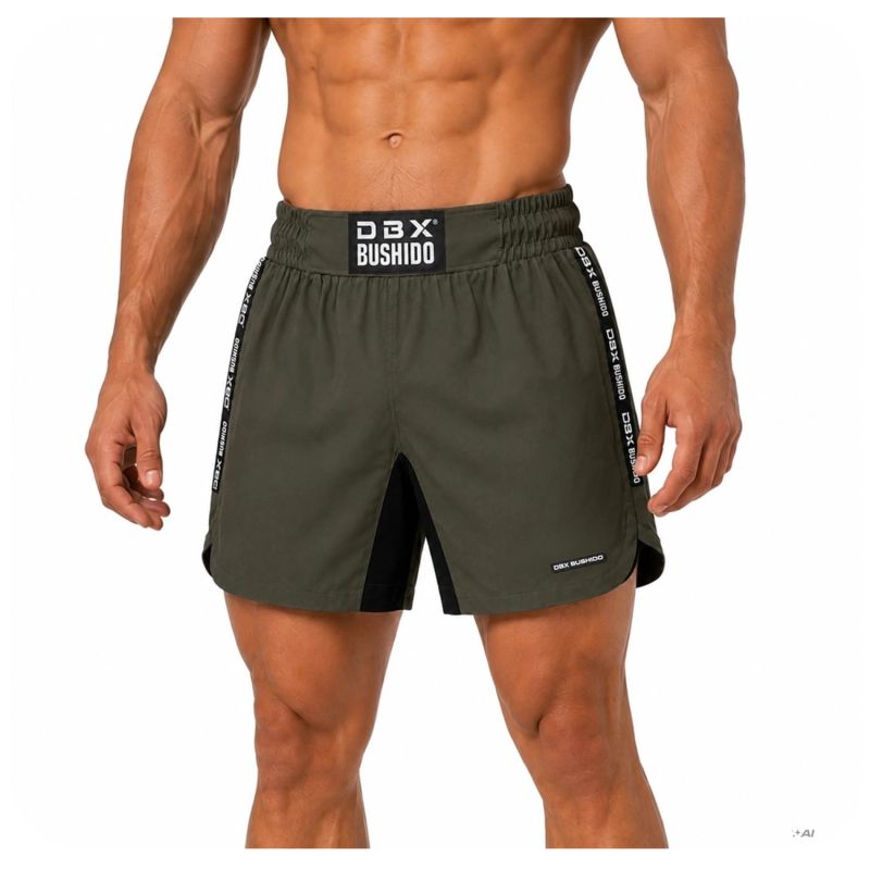 ARMY GREEN COMBATWEAR V2 MMA Shorty Shorts | DBX Bushido