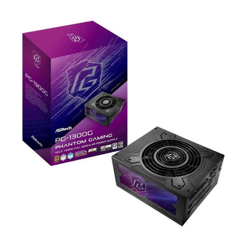 ASRock PHANTOM GAMING 1300W 80 Plus Gold Power Supply