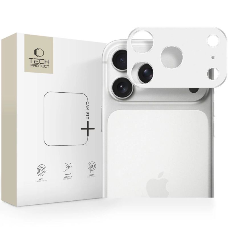 Tech-Protect Camalloy Fit+ Camera Cover for iPhone 17 Pro - Silver