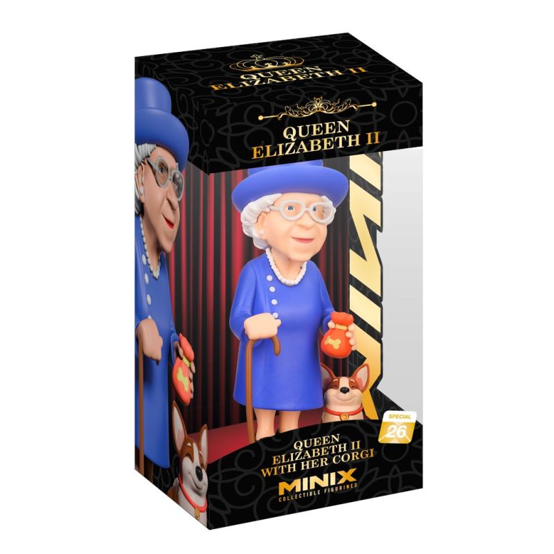 MINIX QUEEN ELIZABETH – QUEEN ELIZABETH II WITH CORGI