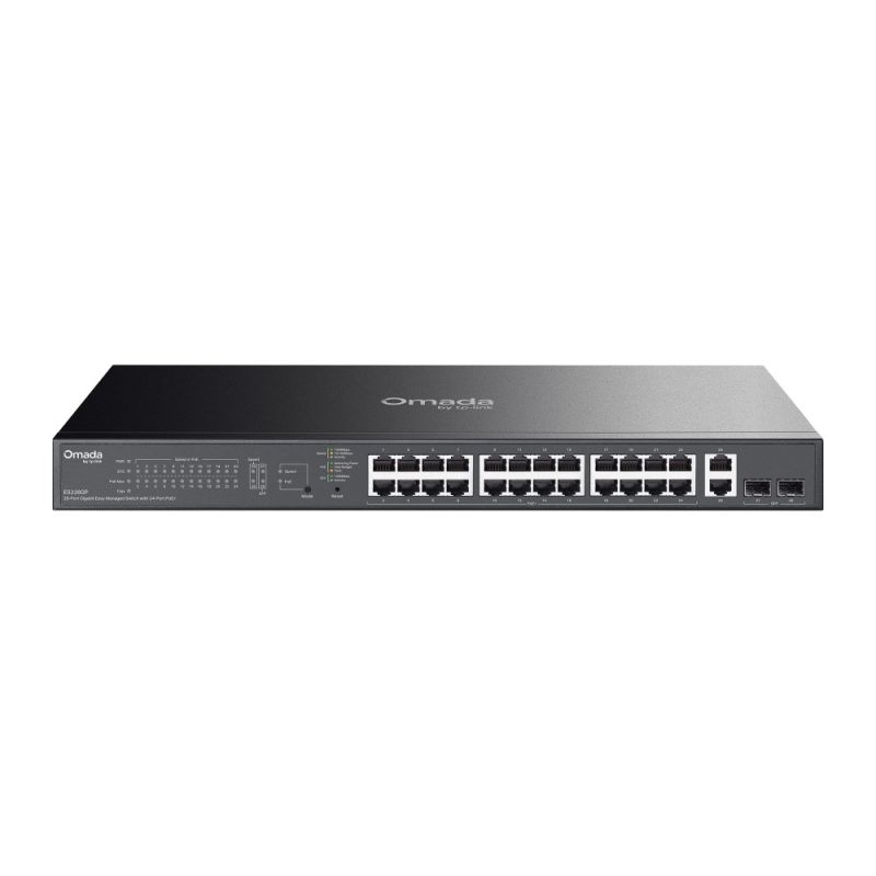 TP-Link ES228GP Managed Network Switch L2 Gigabit Ethernet (10/100/1000) PoE Support Black