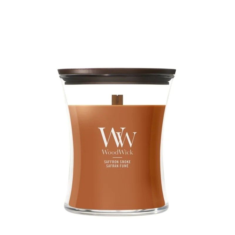 SAFFRON SMOKE WOODWICK Medium Candle