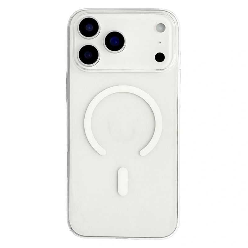 MagSafe Compatible iPhone 18 Pro Max / 17 Pro Max PC Case - Transparent White