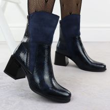 M. Daszyński Stivali Patent Block-Heel Ankle M.Daszyński
