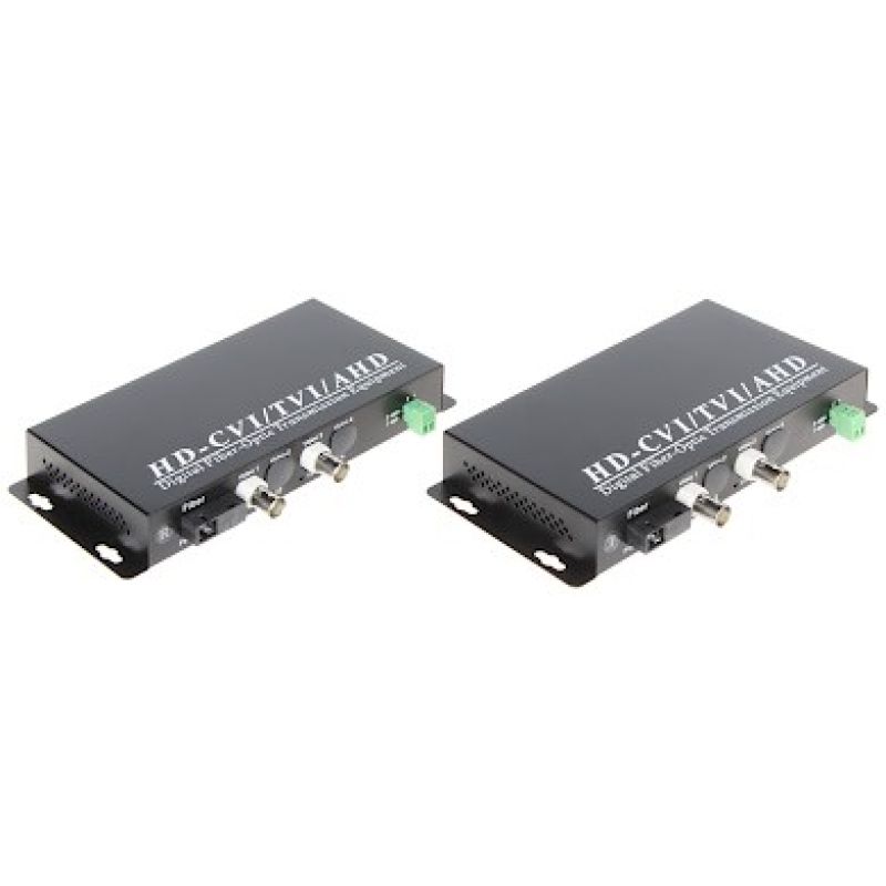 OVH-2D/SC FIBER OPTIC VIDEO CONVERTER 2x VIDEO + RS-485 TXRX KIT